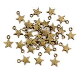100pcs 11x8mm Metal Zinc Alloy MINI Five-pointed Star Charms Fit Jewelry Pendant Charms Makings DIY Handmade Craft