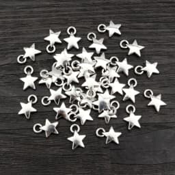 100pcs 11x8mm Metal Zinc Alloy MINI Five-pointed Star Charms Fit Jewelry Pendant Charms Makings DIY Handmade Craft