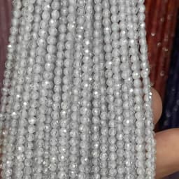 Wholesale 2/3/4mm Natural Stone Amethyst Tiger Eye Tourmaline Zircon Cut Angle Spacing Beads DIY Men's And Women's Bracelet