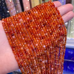 Wholesale 2/3/4mm Natural Stone Amethyst Tiger Eye Tourmaline Zircon Cut Angle Spacing Beads DIY Men's And Women's Bracelet