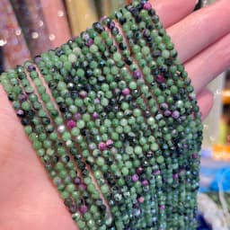 Wholesale 2/3/4mm Natural Stone Amethyst Tiger Eye Tourmaline Zircon Cut Angle Spacing Beads DIY Men's And Women's Bracelet