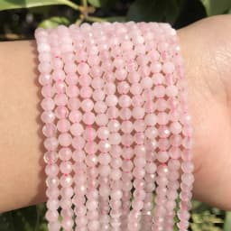 Wholesale 2/3/4mm Natural Stone Amethyst Tiger Eye Tourmaline Zircon Cut Angle Spacing Beads DIY Men's And Women's Bracelet