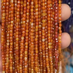 Wholesale 2/3/4mm Natural Stone Amethyst Tiger Eye Tourmaline Zircon Cut Angle Spacing Beads DIY Men's And Women's Bracelet