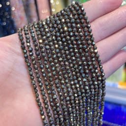 Wholesale 2/3/4mm Natural Stone Amethyst Tiger Eye Tourmaline Zircon Cut Angle Spacing Beads DIY Men's And Women's Bracelet