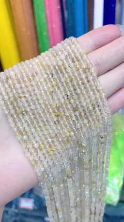 Wholesale 2/3/4mm Natural Stone Amethyst Tiger Eye Tourmaline Zircon Cut Angle Spacing Beads DIY Men's And Women's Bracelet