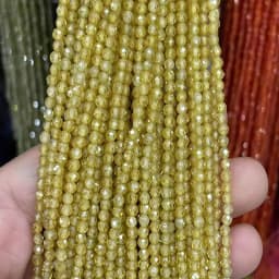 Wholesale 2/3/4mm Natural Stone Amethyst Tiger Eye Tourmaline Zircon Cut Angle Spacing Beads DIY Men's And Women's Bracelet