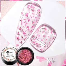 Mtssii Dried Flower Gel Nail Polish Natural Flower Fairy Series Semi Permanent Soak Off UV Nail Gel Painting Nail Art Varnishes