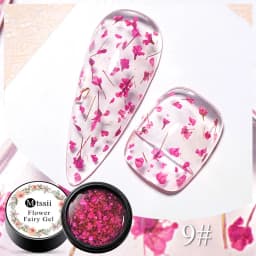 Mtssii Dried Flower Gel Nail Polish Natural Flower Fairy Series Semi Permanent Soak Off UV Nail Gel Painting Nail Art Varnishes