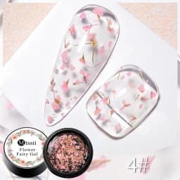 Mtssii Dried Flower Gel Nail Polish Natural Flower Fairy Series Semi Permanent Soak Off UV Nail Gel Painting Nail Art Varnishes