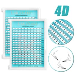 Lakanaku 320 Fans Premade Volume Fans 3D 4D 5D 6D Soft Cashmere Matte Eyelashes Large Capacity Cilios Individual Lash Extension