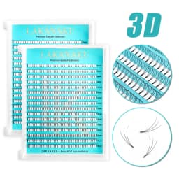 Lakanaku 320 Fans Premade Volume Fans 3D 4D 5D 6D Soft Cashmere Matte Eyelashes Large Capacity Cilios Individual Lash Extension