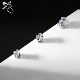 ZS 1 Piece Magnetic Clip-on Earrings Star Heart Shape CZ Crystal Ear Clip No Piercing Ear Stud No Pierced Earring Jewelry 4-8MM