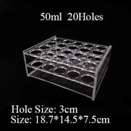 0.2/0.5/1.5/2/5/7/10/15/20/25/50/100ml 24/48/40/96 Holes Storage Plate Organic Glass PMMA Laboratory Centrifuge Tube Rack Holder