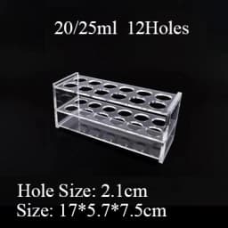 0.2/0.5/1.5/2/5/7/10/15/20/25/50/100ml 24/48/40/96 Holes Storage Plate Organic Glass PMMA Laboratory Centrifuge Tube Rack Holder