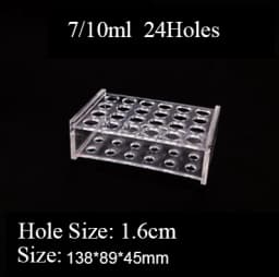 0.2/0.5/1.5/2/5/7/10/15/20/25/50/100ml 24/48/40/96 Holes Storage Plate Organic Glass PMMA Laboratory Centrifuge Tube Rack Holder