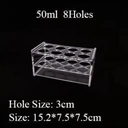 0.2/0.5/1.5/2/5/7/10/15/20/25/50/100ml 24/48/40/96 Holes Storage Plate Organic Glass PMMA Laboratory Centrifuge Tube Rack Holder