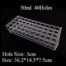 0.2/0.5/1.5/2/5/7/10/15/20/25/50/100ml 24/48/40/96 Holes Storage Plate Organic Glass PMMA Laboratory Centrifuge Tube Rack Holder