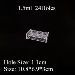 0.2/0.5/1.5/2/5/7/10/15/20/25/50/100ml 24/48/40/96 Holes Storage Plate Organic Glass PMMA Laboratory Centrifuge Tube Rack Holder