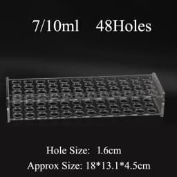 0.2/0.5/1.5/2/5/7/10/15/20/25/50/100ml 24/48/40/96 Holes Storage Plate Organic Glass PMMA Laboratory Centrifuge Tube Rack Holder