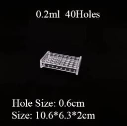 0.2/0.5/1.5/2/5/7/10/15/20/25/50/100ml 24/48/40/96 Holes Storage Plate Organic Glass PMMA Laboratory Centrifuge Tube Rack Holder