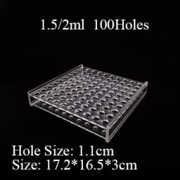 0.2/0.5/1.5/2/5/7/10/15/20/25/50/100ml 24/48/40/96 Holes Storage Plate Organic Glass PMMA Laboratory Centrifuge Tube Rack Holder