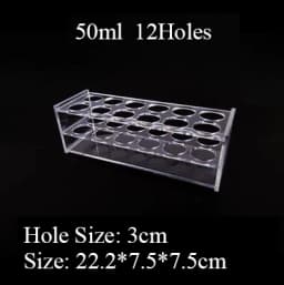 0.2/0.5/1.5/2/5/7/10/15/20/25/50/100ml 24/48/40/96 Holes Storage Plate Organic Glass PMMA Laboratory Centrifuge Tube Rack Holder