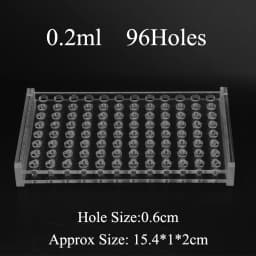 0.2/0.5/1.5/2/5/7/10/15/20/25/50/100ml 24/48/40/96 Holes Storage Plate Organic Glass PMMA Laboratory Centrifuge Tube Rack Holder