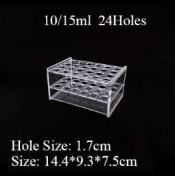 0.2/0.5/1.5/2/5/7/10/15/20/25/50/100ml 24/48/40/96 Holes Storage Plate Organic Glass PMMA Laboratory Centrifuge Tube Rack Holder