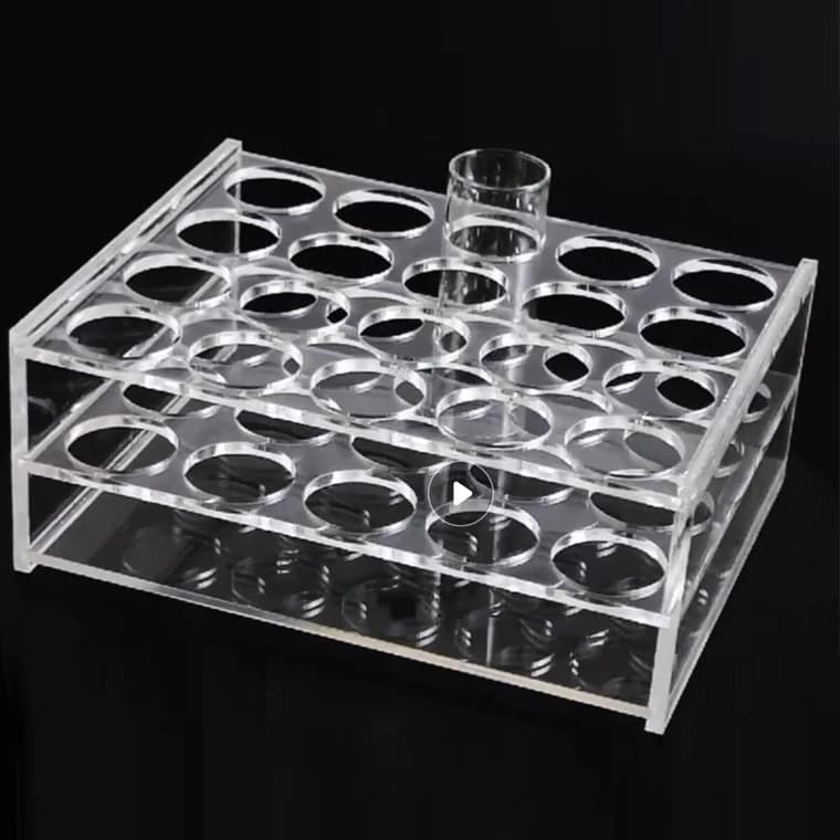 0.2/0.5/1.5/2/5/7/10/15/20/25/50/100ml 24/48/40/96 Holes Storage Plate Organic Glass PMMA Laboratory Centrifuge Tube Rack Holder