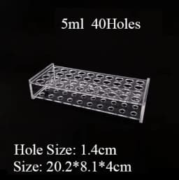 0.2/0.5/1.5/2/5/7/10/15/20/25/50/100ml 24/48/40/96 Holes Storage Plate Organic Glass PMMA Laboratory Centrifuge Tube Rack Holder
