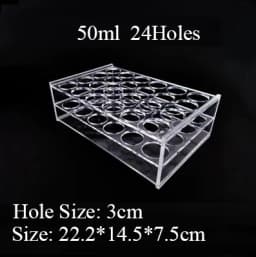 0.2/0.5/1.5/2/5/7/10/15/20/25/50/100ml 24/48/40/96 Holes Storage Plate Organic Glass PMMA Laboratory Centrifuge Tube Rack Holder