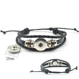 Japanese Anime Giant Stone Pocket Monster Bracelet Glass Circular Pocket Monster Jewelry Leather Bracelet for Women and Children