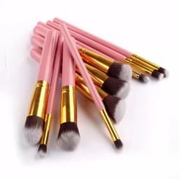 10 Kit Professional Kabuki Contouring Smoke Makeup Brushes