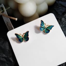 Stud Earrings for Women Enamel Oil Butterfly Earrings Cute Sweet Fashion Korean Small Jewelry aretes de mujer pendientes brincos