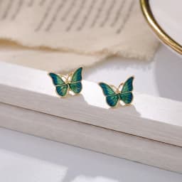 Stud Earrings for Women Enamel Oil Butterfly Earrings Cute Sweet Fashion Korean Small Jewelry aretes de mujer pendientes brincos
