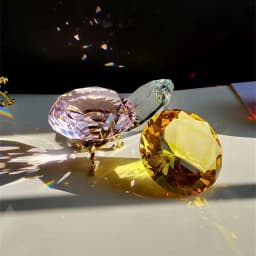 10 Colors Crystal Diamond Shaped Paperweight Decorative Cut Glass Giant Gemstone Wedding Office Desktop Ornament Birthday Gifts