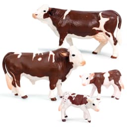 High quality Action Figure Simulation Animals Model Realistic Design Cattle Cow Bull Home Decor Educational Toys For Xmas Gift