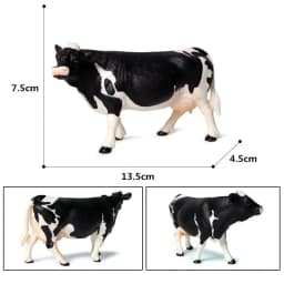 High quality Action Figure Simulation Animals Model Realistic Design Cattle Cow Bull Home Decor Educational Toys For Xmas Gift
