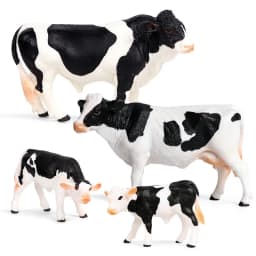 High quality Action Figure Simulation Animals Model Realistic Design Cattle Cow Bull Home Decor Educational Toys For Xmas Gift