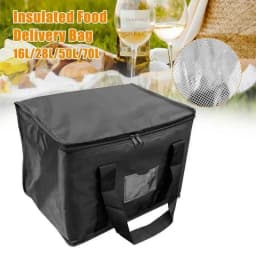 70L Insulated Thermal Cooler Bag Insulation To Keep Cold Large Capacity Portable Lunch Bag Zip Picnic Camping Tin Foil Food Bags