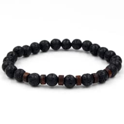 Volcanic Stone Bracelet for Men Lava Wooden Beads Bracelet Tibetan Buddha Wrist Chain Women Men Jewelry Gift New Bracelets