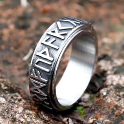 2022 Vintage Viking Rune Ring For Men Women retro 316L Stainless Steel Odin Nordic Rings Simple Amulet Jewelry Gift Wholesale