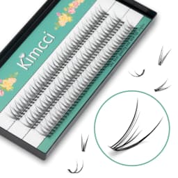 Kimcci Dovetail Fly Eyelashes Natural Soft Fasle Fake Eyelashes 0.07mm Extension Natural Slender Cross False Eyelashes