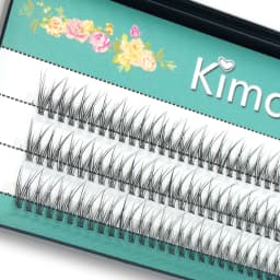 Kimcci Dovetail Fly Eyelashes Natural Soft Fasle Fake Eyelashes 0.07mm Extension Natural Slender Cross False Eyelashes