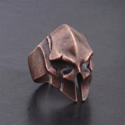 Europe and America Retro Punk Spartan Warrior Mask Mens Open Rings for Classic Male Warrior Helmet Ring Hip Hop Party Jewelry