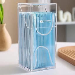 1/2pcs-Desktop Makeup Brush Storage Bucket Cup Holder with Lid Makeup Lipstick Cosmetic Storage Box Organizer Tube Transparent