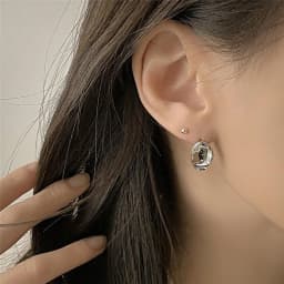 Simple Smooth Irregular Light Luxury Gold Color Earrings For Woman Korean Fashion Jewelry Goth Party Girls Unusual Accessory