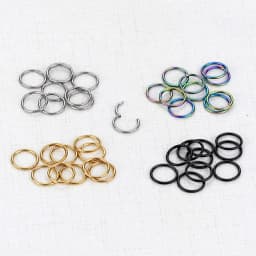 1Pc G23 Titanium Hinged Segment Nose Hoop Rings Nose Septum Clicker Rings Ear Daith Hoop Earring Helix Piercing Body Jewelry