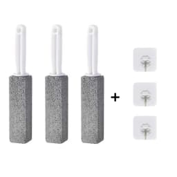 Toilet Cleaner Stone Natural Pumice Stone Toilets Brush Bathroom Cleaning Brush Cleaning Stone with Long Handle Bathroom Gadgets