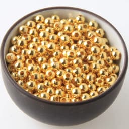 Jewelry Findings Diy Metal Beads Gold Color/Rhodium/Bronze Tone Smooth Ball Spacer Beads For Jewelry Making 2/2.5/3/4/5/6/8/10mm